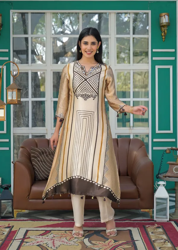 Beige_Crepe_Straight_Geometric_Print_Mirror_Work_Kurta_For_Women