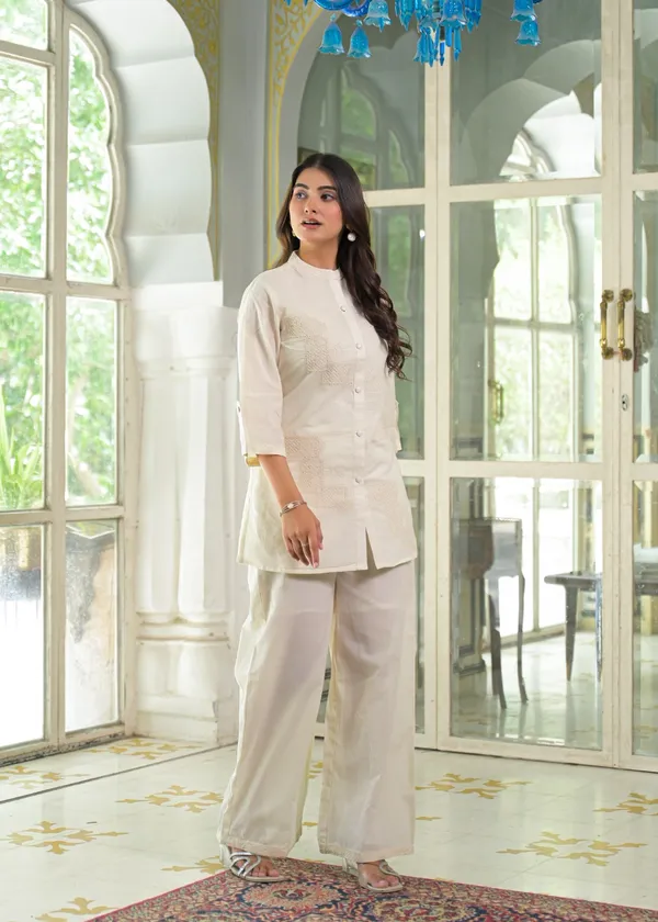 Cream_Cotton_Embroidered_Straight_Co-Ord_Set_For_Women