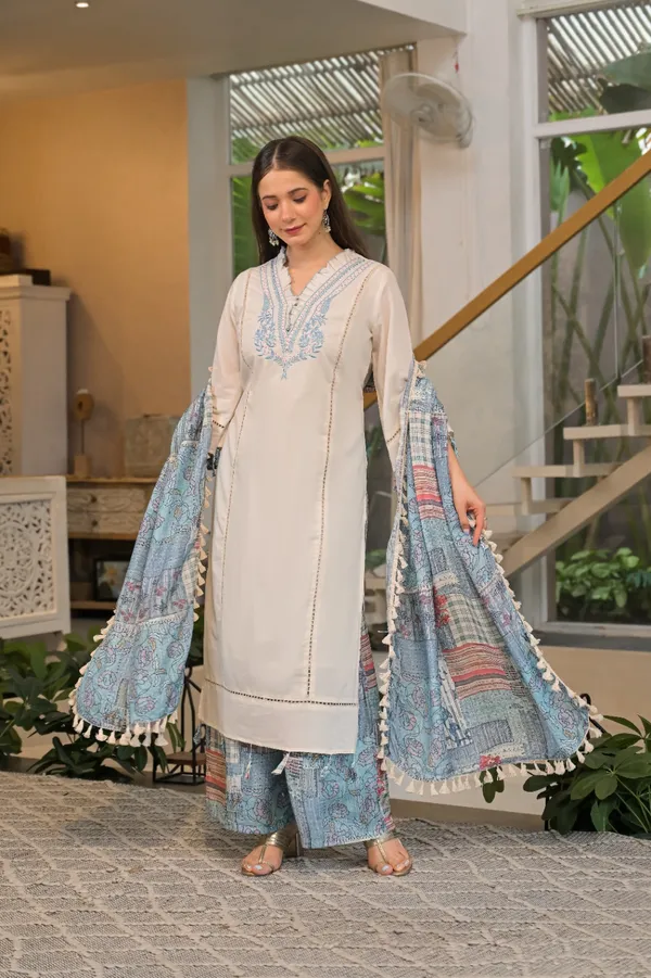 Off_White_Mul_Cotton_Three_Piece_Suit_Set_For_Women