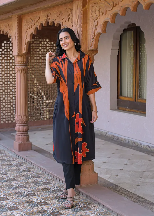 Black_Cotton_Printed_Straight_Kurta_Pant_Set_For_Women