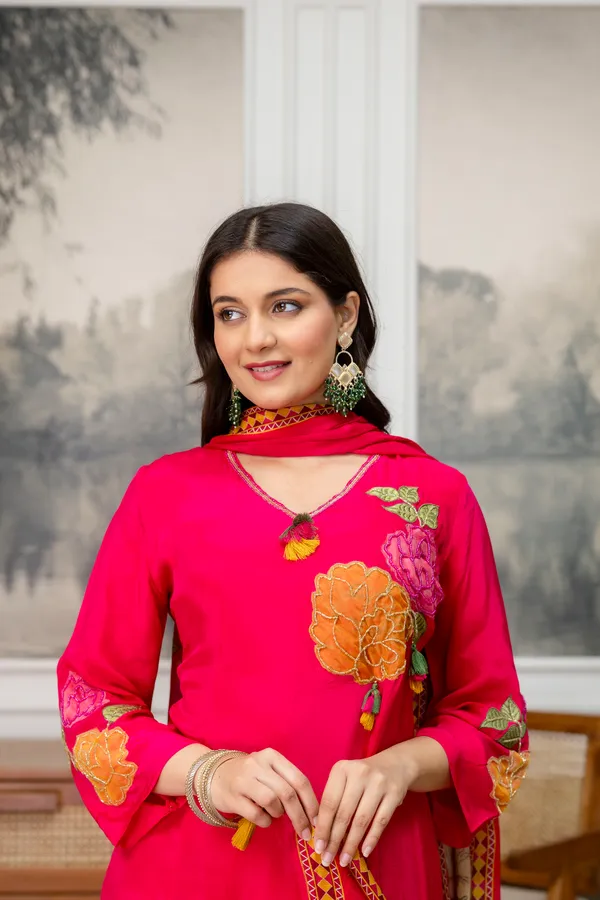 Pink_Crepe_Floral_Embroidered_Kurta_Palazzo_Dupatta_Set_For_Women