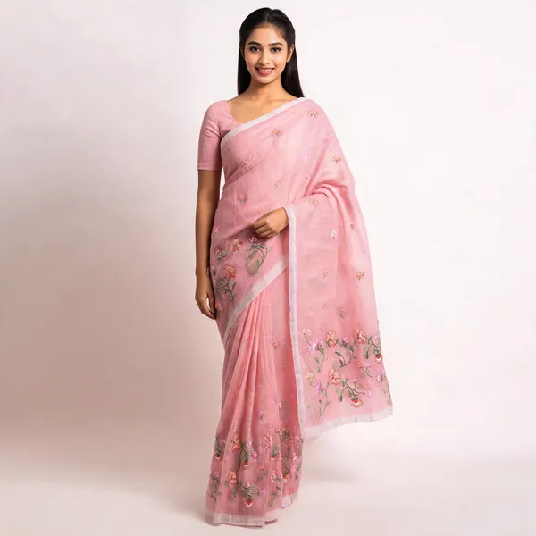 Pink_Kota_Silk_Floral_Embroidered_Saree_For_Women