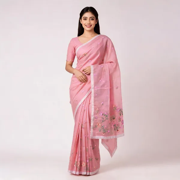 Pink_Kota_Silk_Floral_Embroidered_Saree_For_Women