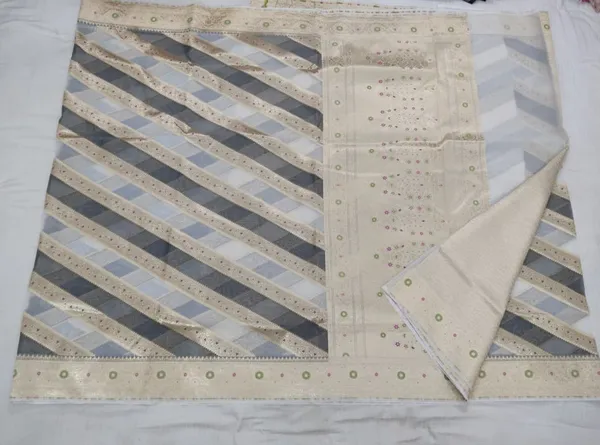 Black_Organza_Kora_Woven_Checks_Border_Saree_For_Women
