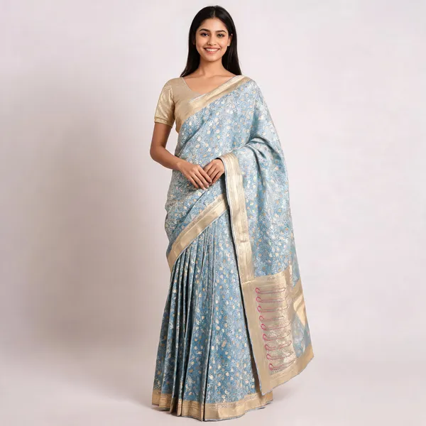 Blue_Mashru_Silk_Zari_Border_Woven_Banarasi_Saree_For_Women
