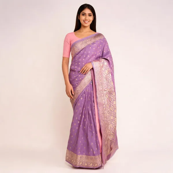 Purple_Cotton_Silk_Zari_Woven_Banarasi_Saree_For_Women