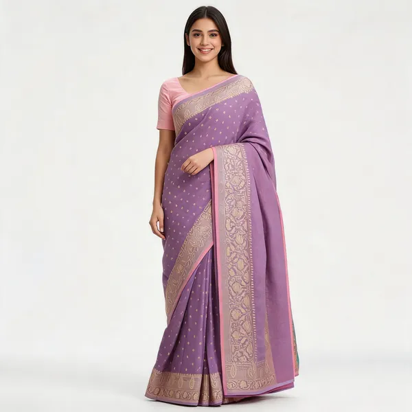 Purple_Cotton_Silk_Zari_Woven_Banarasi_Saree_For_Women