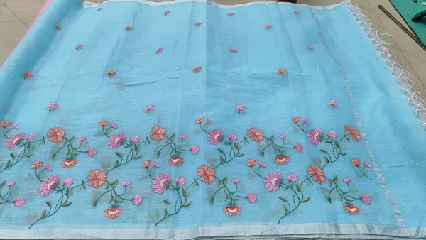 Blue_Kota_Silk_Floral_Embroidered_Saree_For_Women