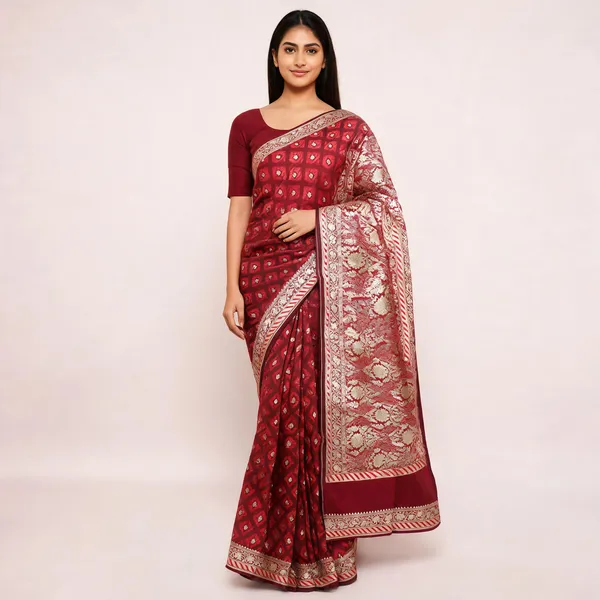 Maroon_Art_Katan_Silk_Zari_Woven_Banarasi_Saree_For_Women