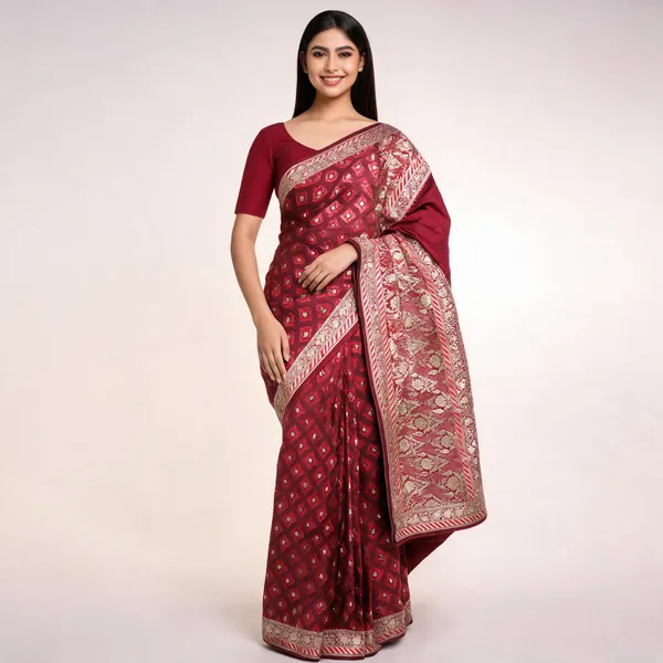 Maroon_Art_Katan_Silk_Zari_Woven_Banarasi_Saree_For_Women