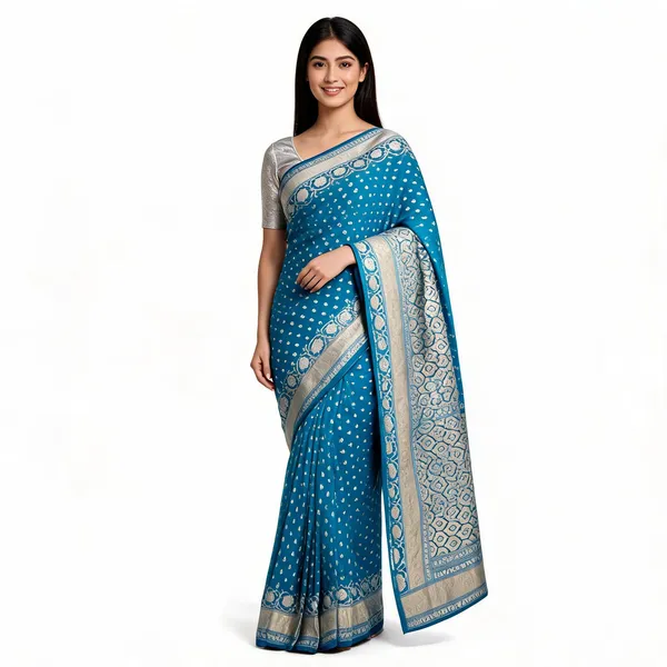 Blue_Cotton_Silk_Zari_Woven_Banarasi_Saree_For_Women