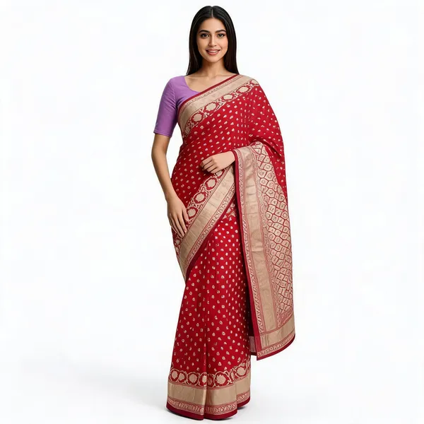 Maroon_Cotton_Silk_Zari_Woven_Banarasi_Saree_For_Women