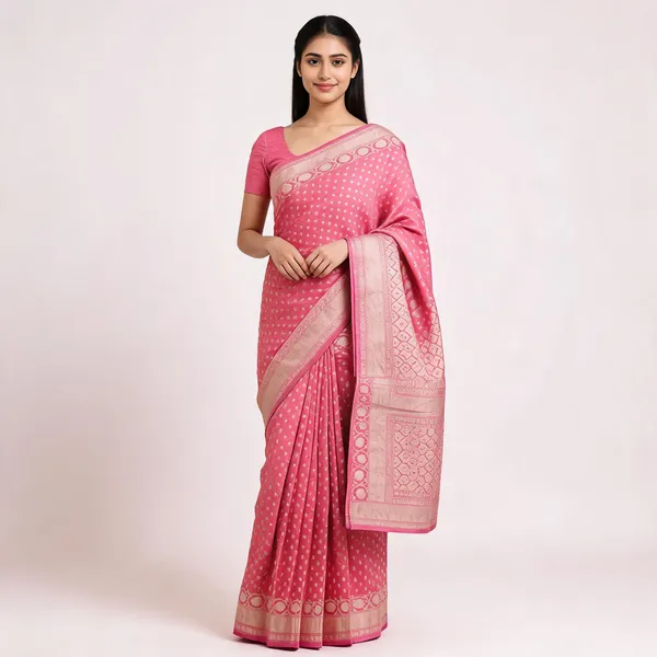 Pink_Cotton_Silk_Zari_Woven_Banarasi_Saree_For_Women
