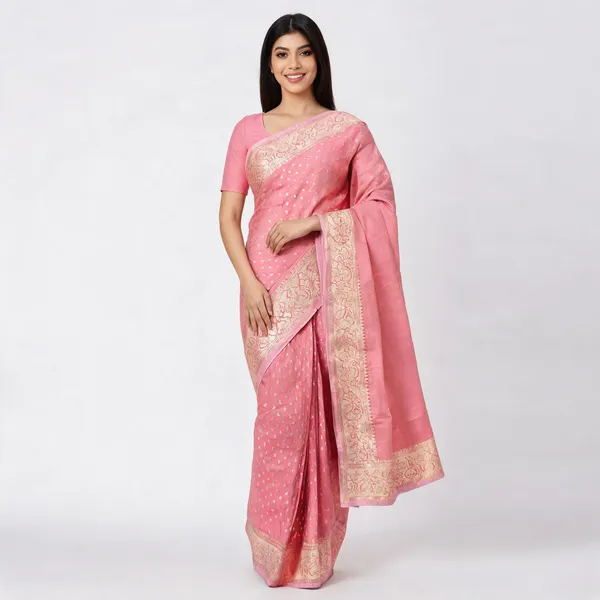 Pink_Cotton_Silk_Zari_Woven_Banarasi_Saree_For_Women