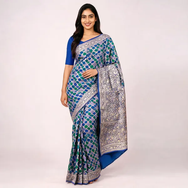 Blue_Katan_Tanchui_Silk_Zari_Woven_Banarasi_Saree_For_Women