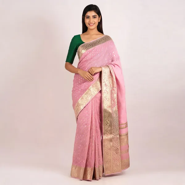 Pink_Cotton_Silk_Banarasi_Zari_Border_Woven_Saree_For_Women