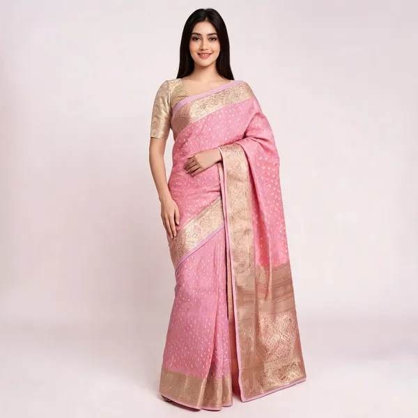 Pink_Cotton_Silk_Banarasi_Zari_Border_Woven_Saree_For_Women