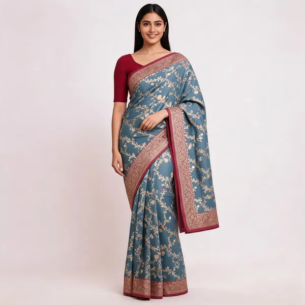 Blue_Art_Katan_Silk_Floral_Zari_Woven_Banarasi_Saree_For_Women