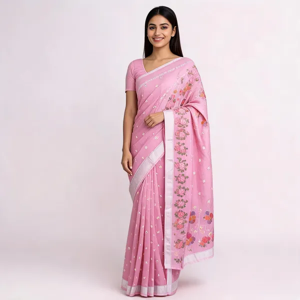 Pink_Kota_Silk_Floral_Embroidered_Saree_For_Women