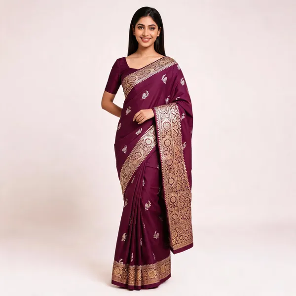 Wine_Purple_Mashru_Silk_Zari_Woven_Banarasi_Saree_For_Women