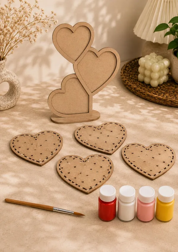 DIY_Brown_Wood_Diy_Painting_Kit_/_Combo_For_Table_Top
