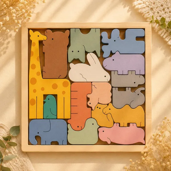 DIY_Brown_Wood_Puzzle_Box_/_Wooden_Toy_For_Puzzle