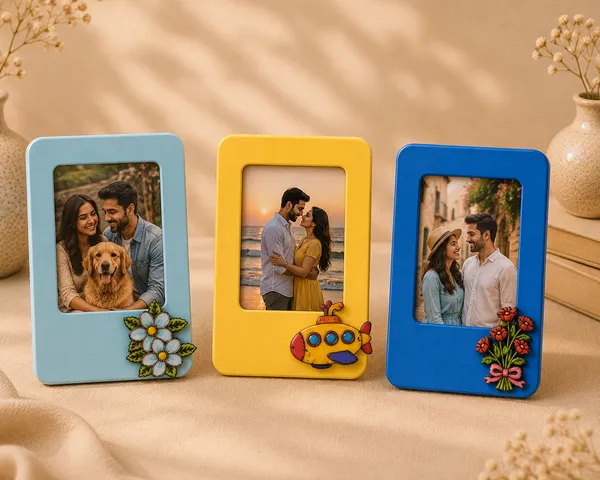 DIY_Brown_Wood_Fridge_Magnet_/_Frame_For_Fridge_Magnets