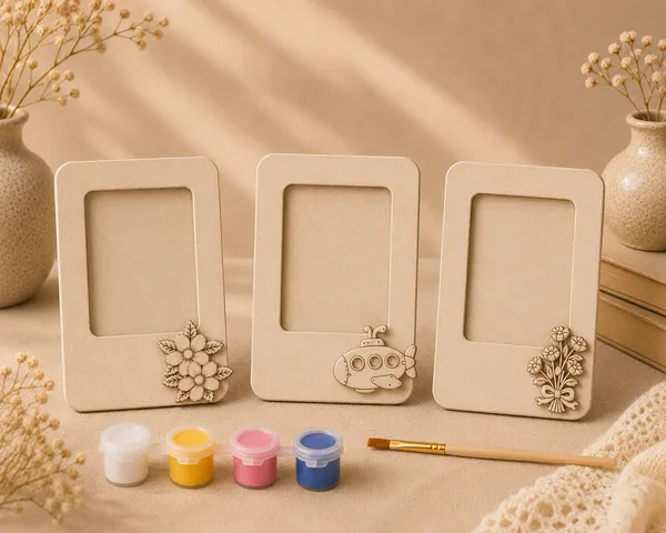 DIY_Brown_Wood_Fridge_Magnet_/_Frame_For_Fridge_Magnets