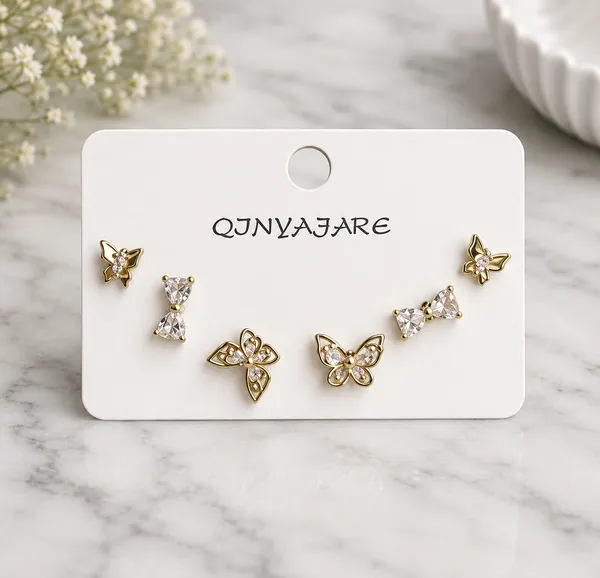 Gold_Silver_Stainless_Steel_Butterfly_Stud_Earrings_Set_For_Women