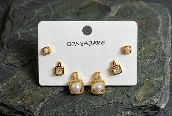 Gold_Tone_Pearl_Crystal_Stainless_Steel_Earring_Set_For_Women
