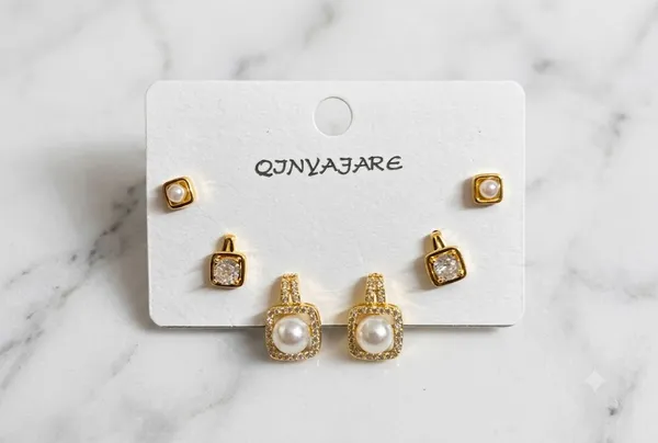 Gold_Tone_Pearl_Crystal_Stainless_Steel_Earring_Set_For_Women