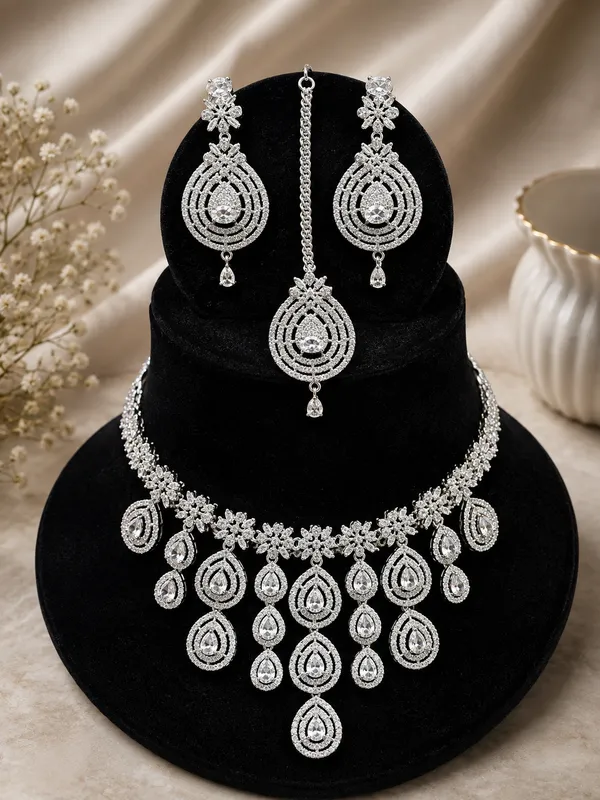 Silver_Ad_Stone_Alloy_Bridal_Necklace_Earring_Maang_Tikka_Set_For_Women