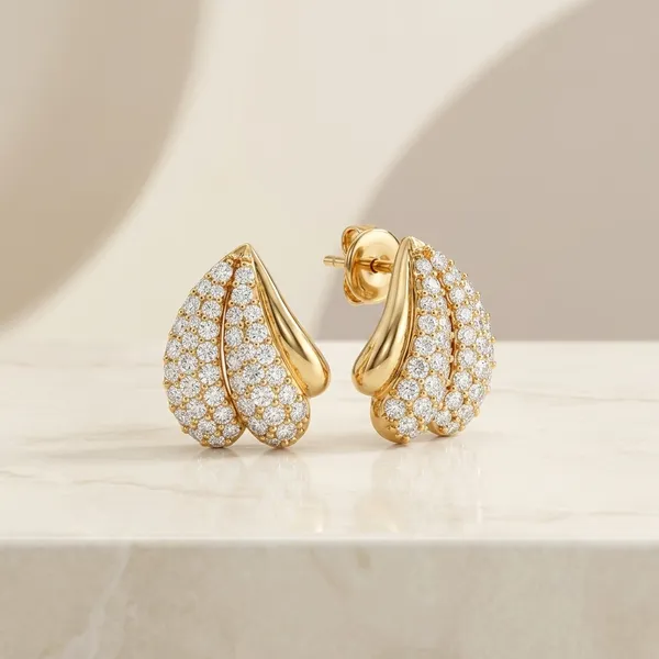 Gold_Tone_Stainless_Steel_Floral_Stone_Stud_Earrings_For_Women