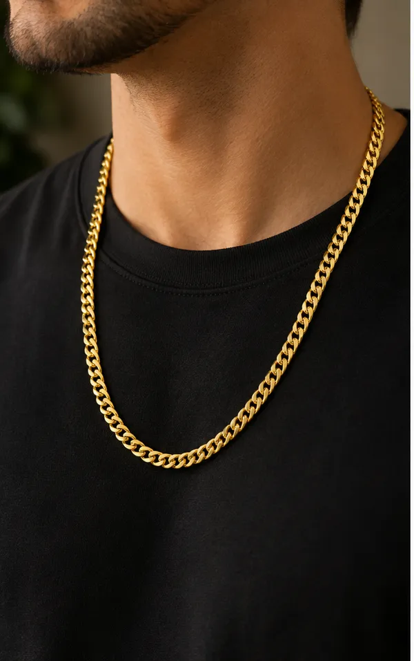 Gold_Stainless_Steel_Braided_Link_Chain_For_Men