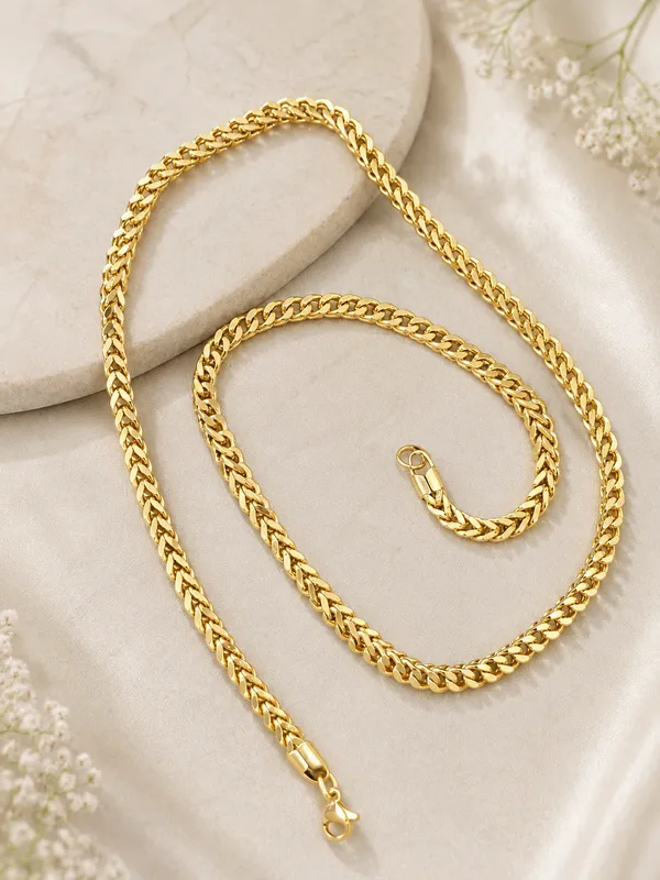 Gold_Stainless_Steel_Braided_Link_Chain_For_Men