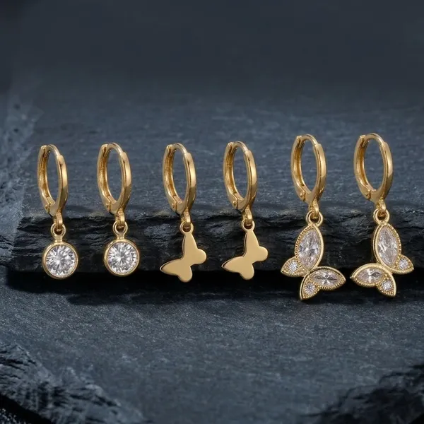 Gold_Tone_Stainless_Steel_Crystal_Butterfly_Drop_Earrings_Set_For_Women