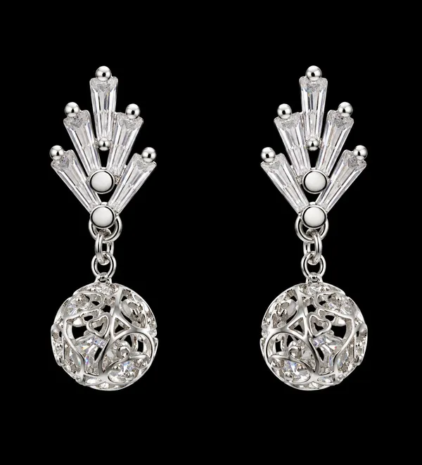 Silver_Stainless_Steel_Filigree_Fan_Drop_Earrings_For_Women