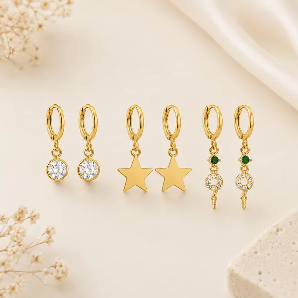 Gold_Tone_Alloy_Stone_Hoop_Drop_Fashion_Earrings_Set_For_Women