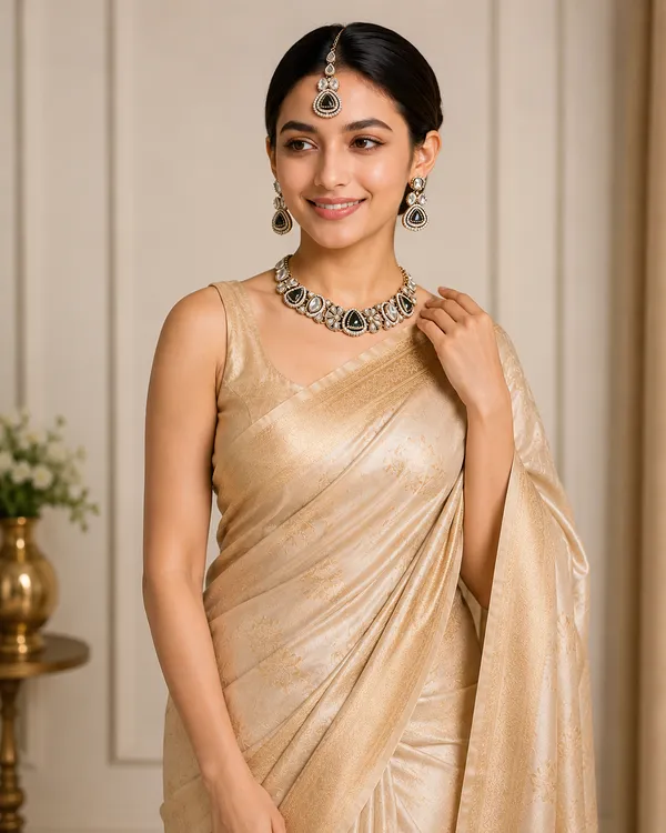 Silver_Green_Kundan_Copper_Base_Stone_Studded_Necklace_Set_For_Women