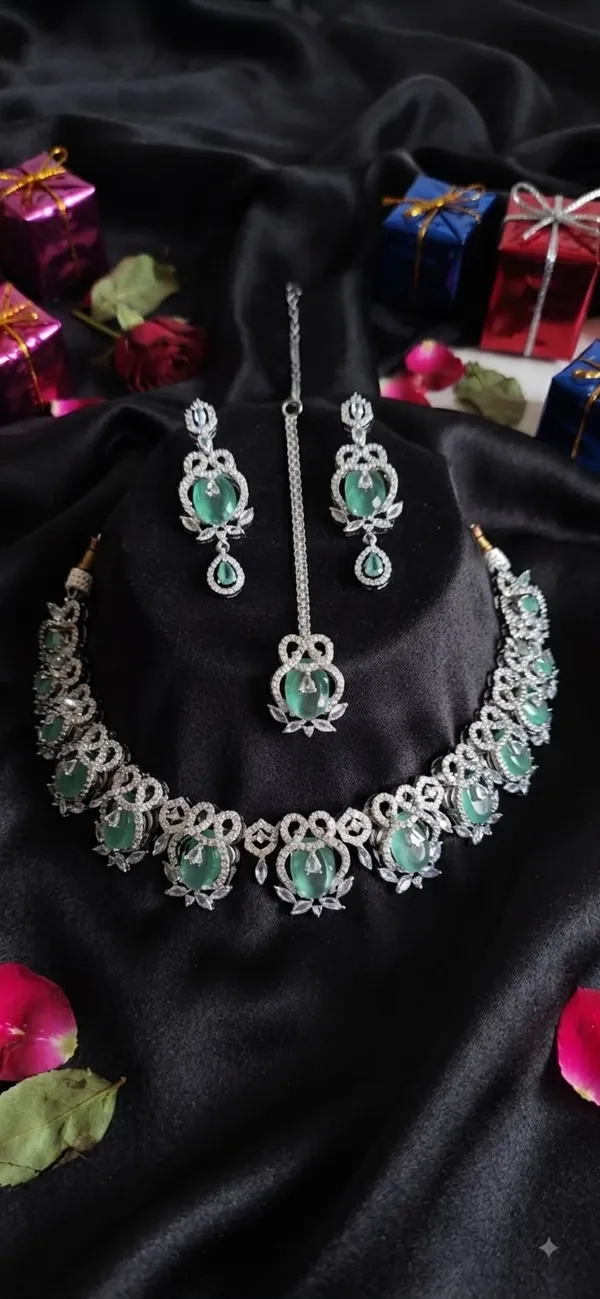 Green_Ad_Stone_Bridal_Necklace_Earrings_Maang_Tikka_Set_For_Women