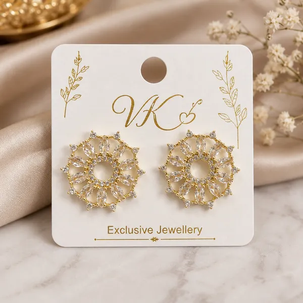 Gold_Stainless_Steel_Floral_Crystal_Stud_Earrings_For_Women
