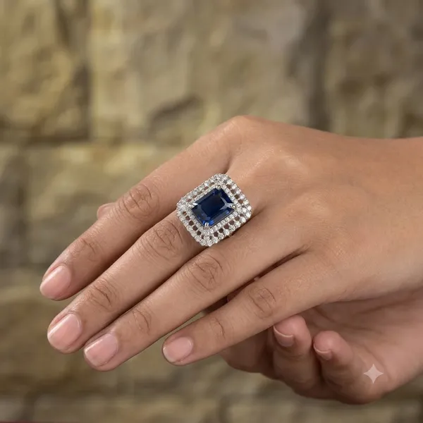 Silver_Alloy_Blue_Ad_Stone_Statement_Ring_For_Women