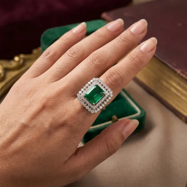Green_Silver_Tone_Alloy_Ad_Stone_Statement_Ring_For_Women