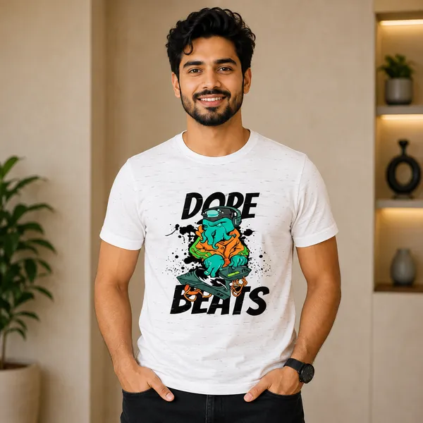 White_Graphic_Print_Regular_Fit_T-Shirt_For_Men
