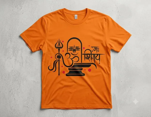 Orange_Graphic_Crew_Neck_T-Shirt_for_Men