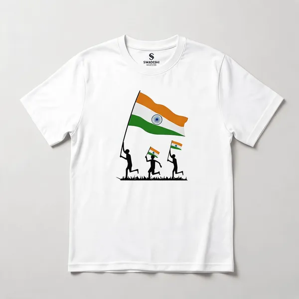 White_Indian_Flag_Graphic_T-Shirt_For_Men
