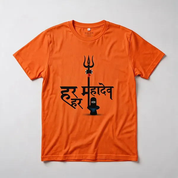 Orange_Graphic_T-Shirt_For_Men