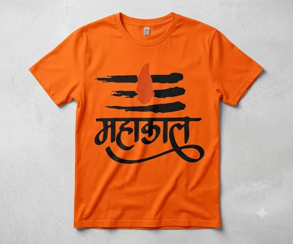 Orange_Graphic_Print_Crew_Neck_T-Shirt_for_Men