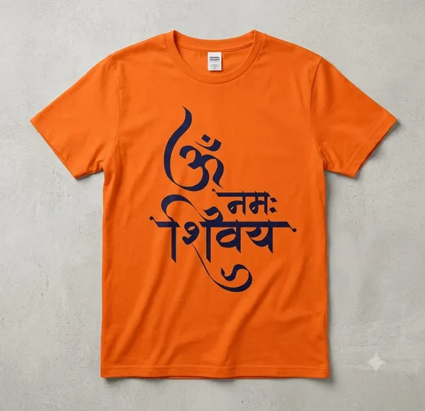 Orange_Graphic_Print_Crew_Neck_T-Shirt_for_Men