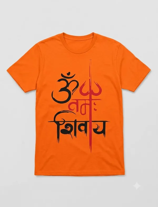 Orange_Graphic_Crew_Neck_T-Shirt_for_Men